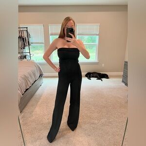 Black Strapless Jumpsuit Vici